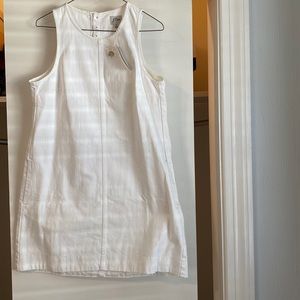 NWT Jcrew white denim shift dress